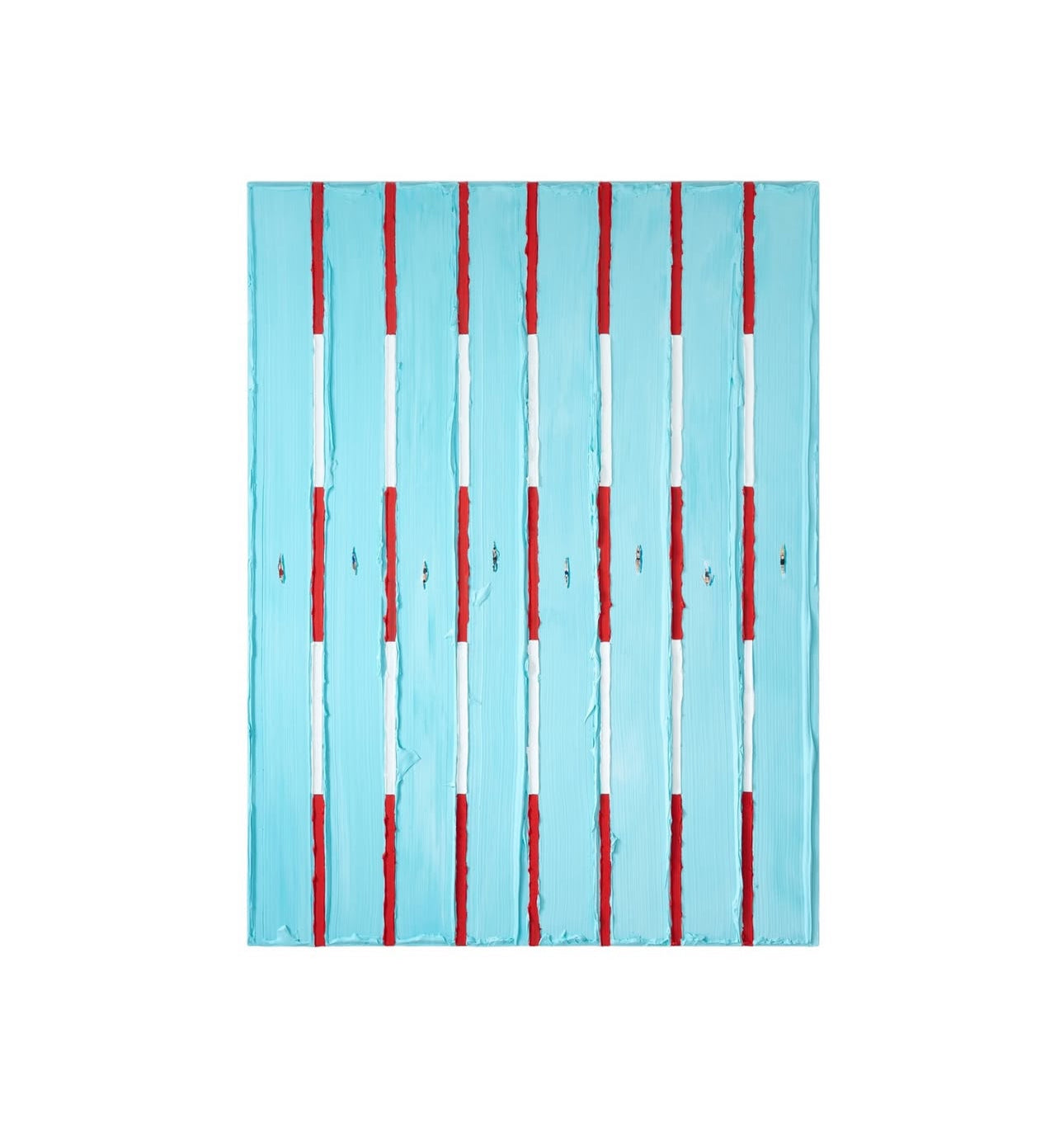 Werner Bronkhurst inspired painting Swim Lane