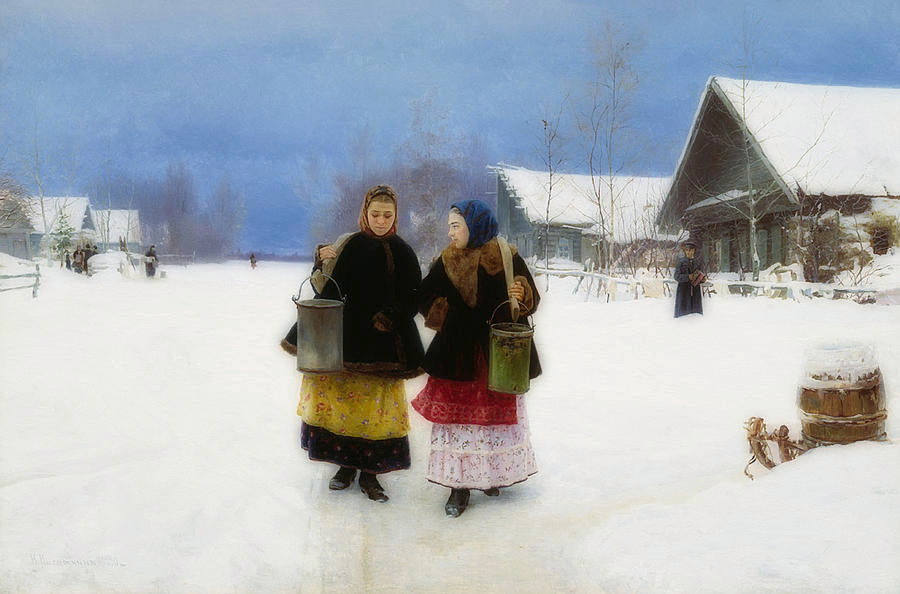 Hand painted reproduction Winter series