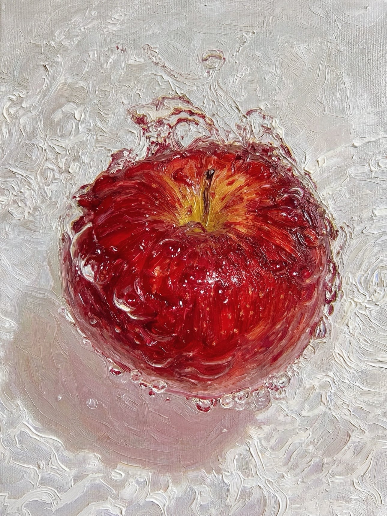 Hand-painted Apple Painting - The Velvet Splash